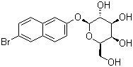 结构式 CAS# 15572-30-2, 6-溴-2-萘基 beta-D-吡喃半乳糖苷