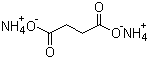 structure of CAS# 15574-09-1, Ammonium succinate;Butanedioic acid ammonium salt