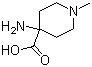 4-Amino-1-methylpiperidine-4-carboxylic acid molecular structure (CAS 15580-66-2)