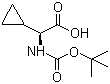 structure of CAS# 155976-13-9, Boc-L-cyclopropylglycine;N-tert-Butoxycarbonyl-L-cyclopropylglycine