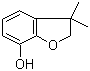 结构式 CAS# 1563-38-8, 呋喃酚; 2,3-二氢-2,2-二甲基-7-羟基苯并呋喃