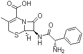 structure of CAS# 15686-71-2, Cephalexin;7-(D-alpha-Amino-phenylacetamido)-3-methyl-3-cepheme-4-carboxylic acid