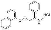structure of CAS# 157166-71-7, N-Desmethyl Dapoxetine HCl;(S)-N-Methyl-3-(naphthalen-1-yloxy)-1-phenylpropan-1-amine hydrochloride