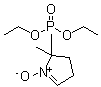 structure of CAS# 157230-67-6, (3,4-Dihydro-2-methyl-1-oxido-2H-pyrrol-2-yl)-phosphonic acid diethyl ester;5-(Diethoxyphosphoryl)-5-methyl-1-pyrroline-N-oxide; DEPMPO