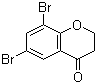 结构式 CAS# 15773-96-3, 6,8-二溴-2,3-二氢苯并吡喃-4-酮