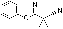 结构式 CAS# 157763-81-0, 2-异丁腈基苯并恶唑; 2-(苯并[d]恶唑-2-基)-2-甲基丙腈
