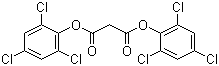 structure of CAS# 15781-70-1, Malonic acid bis(2,4,6-trichlorophenyl) ester