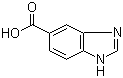 结构式 CAS# 15788-16-6, 1H-苯并咪唑-5-羧酸; 苯并咪唑-5-甲酸