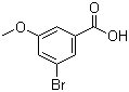 structure of CAS# 157893-14-6, 3-Bromo-5-methoxybenzoic acid