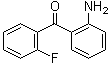 结构式 CAS# 1581-13-1, 2-氨基-2'-氟二苯甲酮