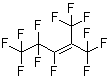structure of CAS# 1584-03-8, Perfluoro-2-methyl-2-pentene;Dodecafluoro-2-methyl-2-pentene; 2-(Trifluoromethyl)perfluoro-2-pentene; Hexafluoropropene dimer