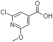 structure of CAS# 15855-06-8, 2-Chloro-6-methoxyisonicotinic acid