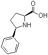 structure of CAS# 158567-93-2, (2S,5R)-5-Phenylpyrrolidine-2-carboxylic acid