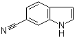 结构式 CAS# 15861-36-6, 6-氰基吲哚