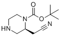 structure of CAS# 1589565-36-5, tert-butyl (2S)-2-(cyanomethyl)piperazine-1-carboxylate