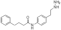 structure of CAS# 1591932-50-1, N-[4-(2-Hydrazinylethyl)phenyl]benzenebutanamide