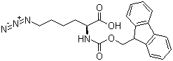 结构式 CAS# 159610-89-6, 6-叠氮-N-[(9H-芴-9-基甲氧基)羰基]-L-正亮氨酸