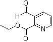 结构式 CAS# 159755-62-1, 3-甲酰基-2-吡啶羧酸乙酯