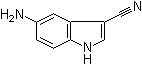 结构式 CAS# 159768-57-7, 5-氨基吲哚-3-甲腈