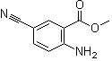 structure of CAS# 159847-81-1, 2-Amino-5-cyanobenzoic acid methyl ester;Methyl 2-amino-5-cyanobenzoate