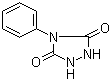 structure of CAS# 15988-11-1, 4-Phenylurazole;4-Phenyl-1,2,4-triazolidine-3,5-dione