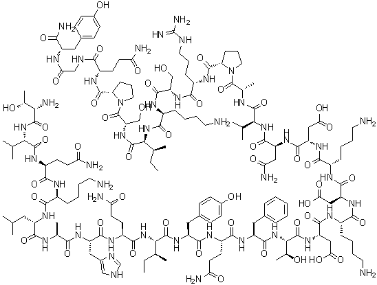 结构式 CAS# 159899-65-7, 22-52-肾上腺髓质素