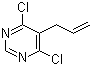 structure of CAS# 16019-31-1, 5-Allyl-4,6-dichloropyrimidine