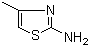 2-Amino-4-methylthiazole  molecular structure (CAS 1603-91-4)