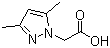 structure of CAS# 16034-49-4, (3,5-Dimethylpyrazol-1-yl)acetic acid