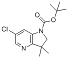 structure of CAS# 1604818-10-1, tert-Butyl 6-chloro-3,3-dimethyl-2,3-dihydro-1H-pyrrolo[3,2-b]pyridine-1-carboxylate