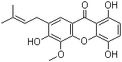 结构式 CAS# 160623-47-2, 1,4,6-三羟基-5-甲氧基-7-异戊烯基呫吨酮