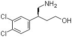 structure of CAS# 160707-16-4, (S)-4-Amino-3-(3,4-dichlorophenyl)butan-1-ol;(S)-2-(3,4-Dichlorophenyl)-4-hydroxybutylamine; N-[(S)-2-(3,4-Dichlorophenyl)-4-hydroxybutyl]amine