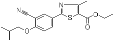 2-(3-氰基-4-异丁氧基苯基)-4-甲基噻唑-5-甲酸乙酯分子结构 (CAS 160844-75-7)