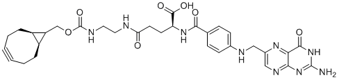结构式 CAS# 1608495-96-0, 叶酸酯-酰胺基-C2-胺-内-环丙烷环辛炔