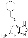 结构式 CAS# 161058-83-9, 2-氨基-6-(环己基甲氧基)嘌呤