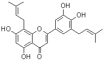 Epimedokoreanin B molecular structure (CAS 161068-53-7)