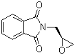 structure of CAS# 161596-47-0, (S)-(+)-N-(2,3-Epoxypropyl)phthalimide;2-[[(2S)-oxiran-2-yl]methyl]isoindole-1,3-dione