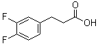 3,4-Difluorobenzenepropanoic acid molecular structure (CAS 161712-75-0)