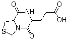 结构式 CAS# 161771-75-1, 六氢-5,8-二氧代-3H-噻唑并[3,4-a]吡嗪-6-丙酸
