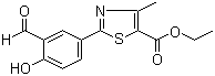 2-(3-醛基-4-羟基苯基)-4-甲基噻唑-5-羧酸乙酯分子结构 (CAS 161798-01-2)