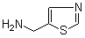 structure of CAS# 161805-76-1, 5-Thiazolemethanamine;Thiazol-5-ylmethanamine; [(1,3-Thiazol-5-yl)methyl]amine; [(Thiazol-5-yl)methyl]amine