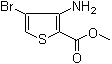 结构式 CAS# 161833-42-7, 3-氨基-4-溴噻吩-2-羧酸甲酯