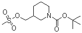 结构式 CAS# 162166-99-6, 3-[(甲烷磺酰基氧基)甲基]哌啶-1-羧酸叔丁酯