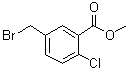 5-(Bromomethyl)-2-chlorobenzoic acid methyl ester molecular structure (CAS 16220-99-8)