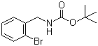 结构式 CAS# 162356-90-3, N-叔丁氧羰基-2-溴苄胺