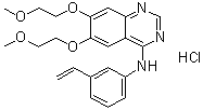 structure of CAS# 1624294-38-7, N-(3-Ethenylphenyl)-6,7-bis(2-methoxyethoxy)-4-quinazolinamine hydrochloride (1:1)