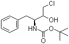 structure of CAS# 162536-40-5, (2R,3S)-3-(tert-Butoxycarbonylamino)-1-chloro-2-hydroxy-4-phenylbutane;(2R,3S)-N-tert-Butoxycarbonyl-3-amino-1-chloro-2-hydroxy-4-phenylbutane; N-[(1S,2R)-3-Chloro-2-hydroxy-1-(phenylmethyl)propyl]carbamic acid tert-butyl ester
