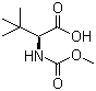 structure of CAS# 162537-11-3, Methoxycarbonyl-L-tert-leucine;(S)-2-Methoxycarbonylamino-3,3-dimethylbutyric acid