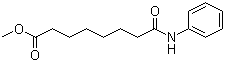 structure of CAS# 162853-41-0, 8-Oxo-8-(phenylamino)octanoic acid methyl ester