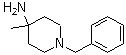 structure of CAS# 163271-06-5, 1-Benzyl-4-methyl-4-piperidinamine;(1-Benzyl-4-methylpiperidin-4-yl)amine; 4-Amino-1-benzyl-4-methylpiperidine